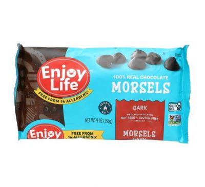 Enjoy Life Foods, Morsels, Dark Chocolate, 9 oz (255 g)