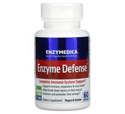 Enzymedica, Enzyme Defense, 60 капсул