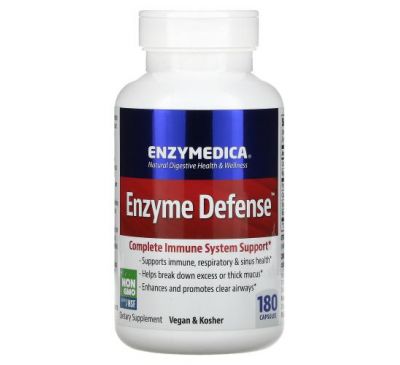 Enzymedica, Enzyme Defense (Formerly ViraStop), 180 Capsules