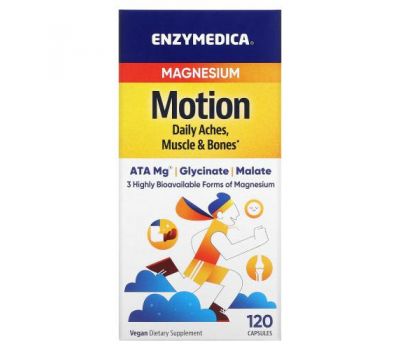 Enzymedica, Magnesium, Motion, 120 Capsules