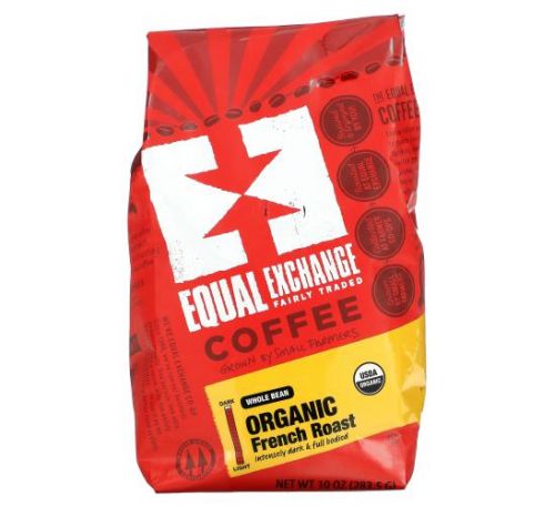 Equal Exchange, Organic, Coffee, French Roast, Whole Bean, 10 oz (283.5 g)