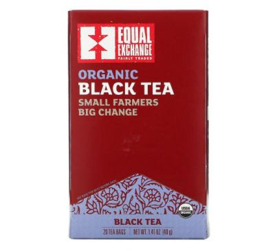 Equal Exchange, Organic Black Tea, 20 Tea Bags, 1.41 oz ( 40 g)