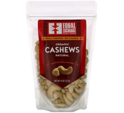Equal Exchange, Organic Natural Cashews, 8 oz (227 g)