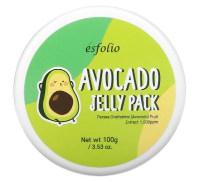 Esfolio, Avocado Jelly Pack, 3.53 oz (100 g)