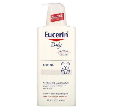Eucerin, Baby, лосьйон, без ароматизаторів, 400 мл (13,5 рідк. унції)