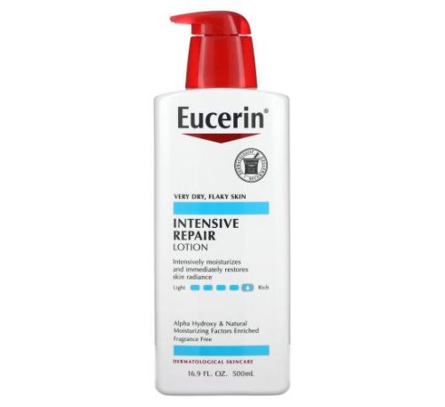 Eucerin, інтенсивне відновлення, лосьйон, без ароматизаторів, 500 мл (16,9 рідк. унції)