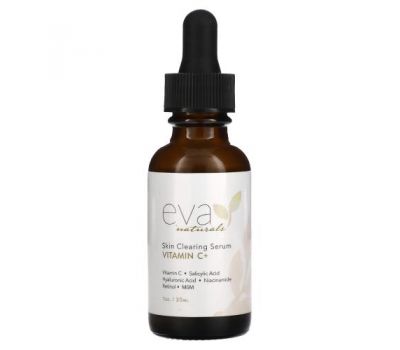 Eva Naturals, Очищающая сыворотка, витамин C +, 30 мл (1 унция)