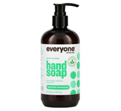 Everyone, Hand Soap, Spearmint + Lemongrass, 12.75 fl oz (377 ml)