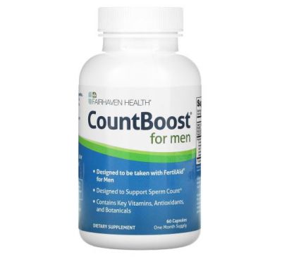 Fairhaven Health, CountBoost для мужчин, 60 капсул