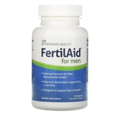 Fairhaven Health, FertilAid для чоловіків, 90 капсул