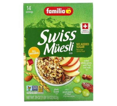 Familia, Швейцарские мюсли, без добавленного сахара, 822 г (29 унций)