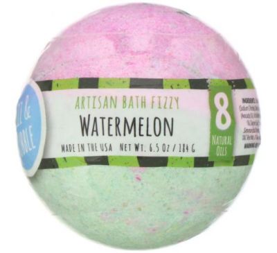 Fizz & Bubble, Artisan Bath Fizzy, Watermelon, 6.5 oz (184 g)