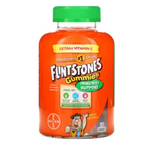 Flintstones, Gummies, мультивитаминная добавка для детей, 150 жевательных конфет