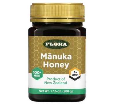 Flora, Manuka Honey, MGO 100+, 17.6 oz (500 g)