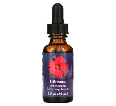 Flower Essence Services, Hibiscus, Flower Essence, 1 fl oz (30 ml)