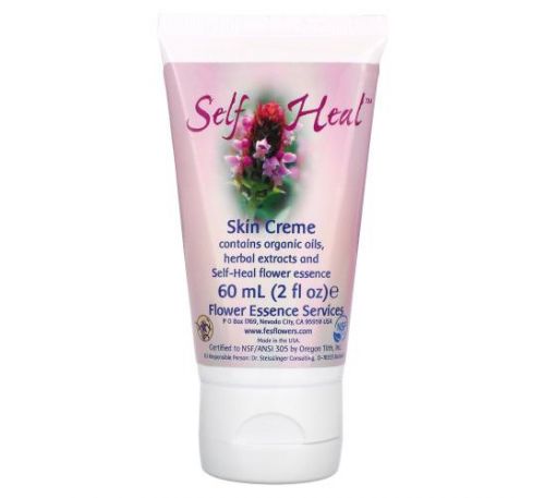 Flower Essence Services, Self Heal Skin Creme, 2 fl oz (60 ml)