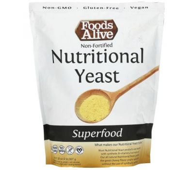 Foods Alive, Superfood, не обогащенные пищевые дрожжи, 907 г (32 унции)
