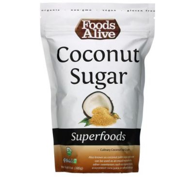Foods Alive, Superfoods, Organic Coconut Sugar, 14 oz (395 g)