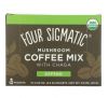 Four Sigmatic, Mushroom Coffee Mix with Chaga, Defend, Medium Roast, 10 Packets, 0.09 oz (2.5 g) Each
