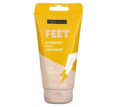 Freeman Beauty, Flirty Feet, ночное средство для ног, маруловое масло и масло какао, 124 мл (4,2 жидк. Унции)