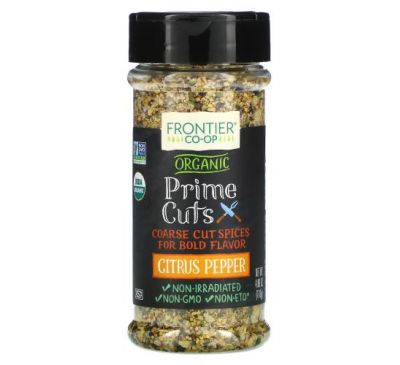 Frontier Co-op, Organic Prime Cuts, Citrus Pepper, 4.09 oz (116 g)