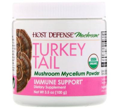 Fungi Perfecti, Turkey Tail, Mushroom Mycelium Powder, Immune Support, 3.5 oz (100 g)