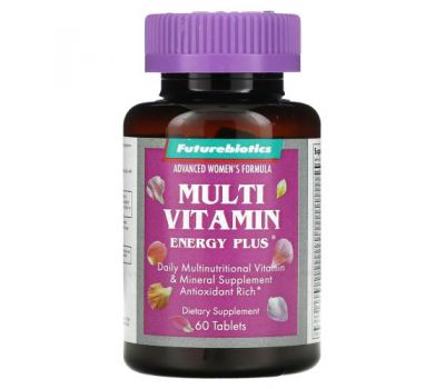 FutureBiotics, Advanced Women's Formula, Multi Vitamin Energy Plus, 60 Tablets