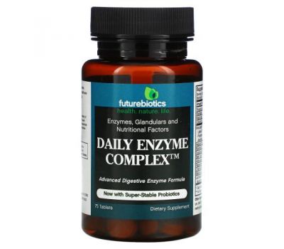 FutureBiotics, Daily Enzyme Complex, 75 Tablets