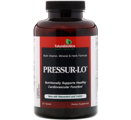 FutureBiotics, Pressur-Lo, Multi Vitamin, Mineral & Herb Formula, 270 Tablets