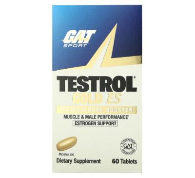GAT, Testrol Gold ES, Testosterone Booster, 60 Tablets