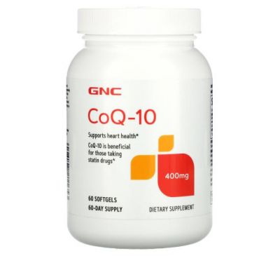 GNC, CoQ-10, 400 mg, 60 Softgels