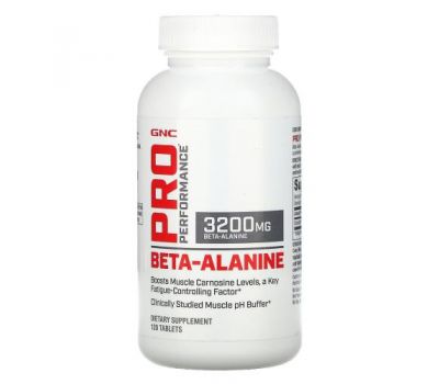 GNC, Pro Performance, Beta-Alanine, 800 mg, 120 Tablets