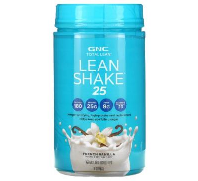 GNC, Total Lean, Lean Shake 25, French Vanilla, 1.83 lb (832 g)