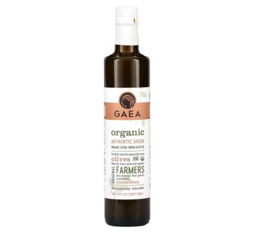 Gaea, Organic Extra Virgin Olive Oil, 17 fl oz (500 ml)