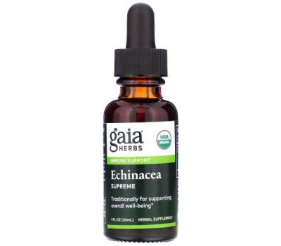 Gaia Herbs, Echinacea Supreme, 1 fl oz (30 ml)