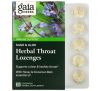 Gaia Herbs, Herbal Throat Lozenges, Sage & Aloe, 20 Lozenges