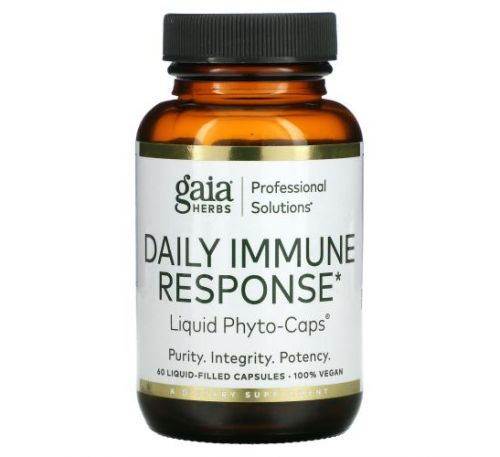 Gaia Herbs Professional Solutions, Daily Immune Response, 60 Liquid-Filled Capsules
