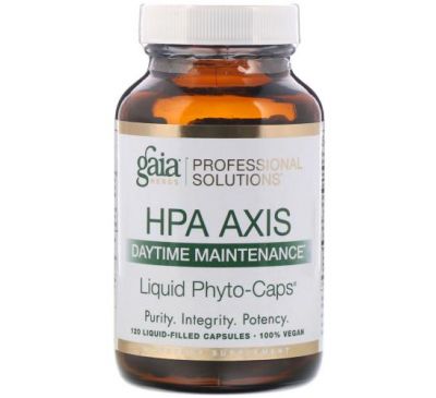 Gaia Herbs Professional Solutions, HPA Axis, Daytime Maintenance, 120 Liquid-Filled Capsules