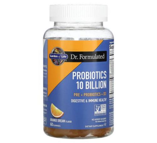 Garden of Life, Probiotics, Orange Dream, 10 Billion, 60 Gummies