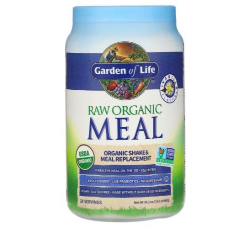 Garden of Life, RAW Organic Meal, Shake & Meal Replacement, Vanilla, 2 lb 2 oz (969 g)