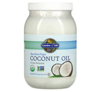 Garden of Life, Raw Extra Virgin Coconut Oil, 56 fl oz (1.6 l)