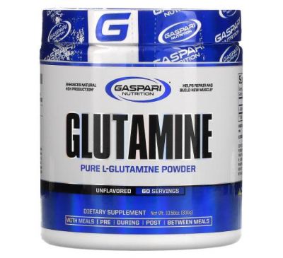 Gaspari Nutrition, Glutamine, Unflavored, 10.58 oz (300 g)