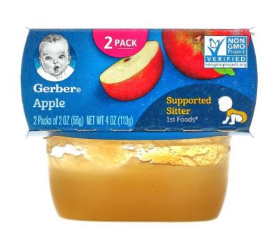 Gerber, Apple, 2 Pack, 2 oz (56 g) Each