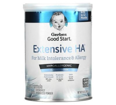 Gerber, Good Start, Extensive HA, Infant Formula with Iron,  Birth to 12 Months, 14.1 oz (400 g)