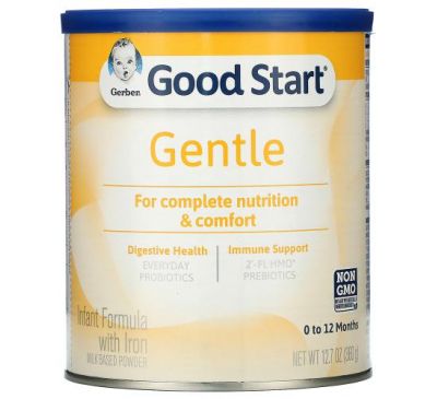 Gerber, Good Start, Gentle, Infant Formula with Iron, 0 to 12 Months, 12.7 oz (360 g)