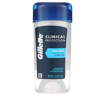 Gillette, Clinical Protection, Antiperspirant/Deodorant, Cool Wave, 2.6 oz (73 g)