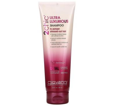 Giovanni, 2chic, Ultra-Luxurious Shampoo, To Pamper Stressed-Out Hair, Cherry Blossom + Rose Petals, 8.5 fl oz (250 ml)