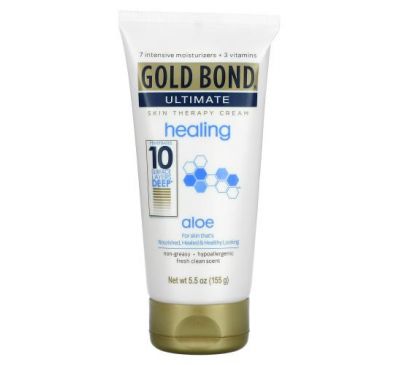 Gold Bond, Ultimate, Skin Therapy Cream, Healing, Aloe, 5.5 oz (155 g)