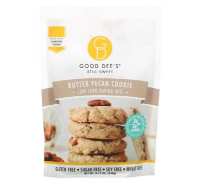 Good Dee's, Low Carb Baking Mix, Butter Pecan Cookie, 8.75 oz (248 g)