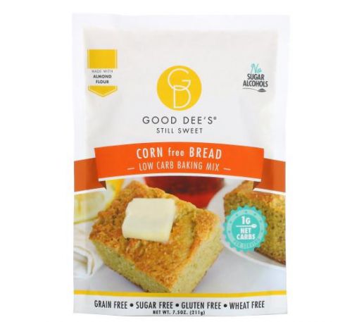 Good Dee's, Low Carb Baking Mix, Corn Free Bread, 7.5 oz (211 g)